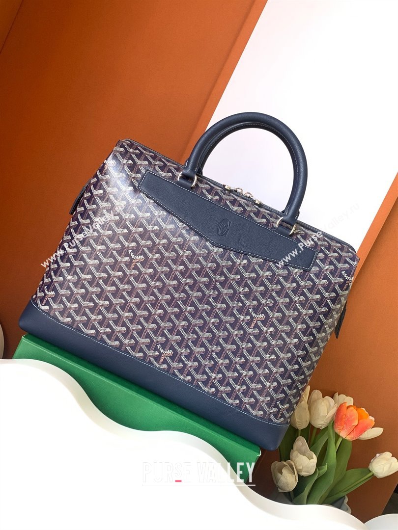GOYARD CISALPIN document case dark blue 2024 (zhang-240105-04)