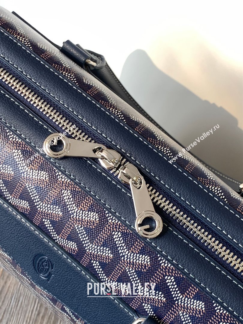 GOYARD CISALPIN document case dark blue 2024 (zhang-240105-04)