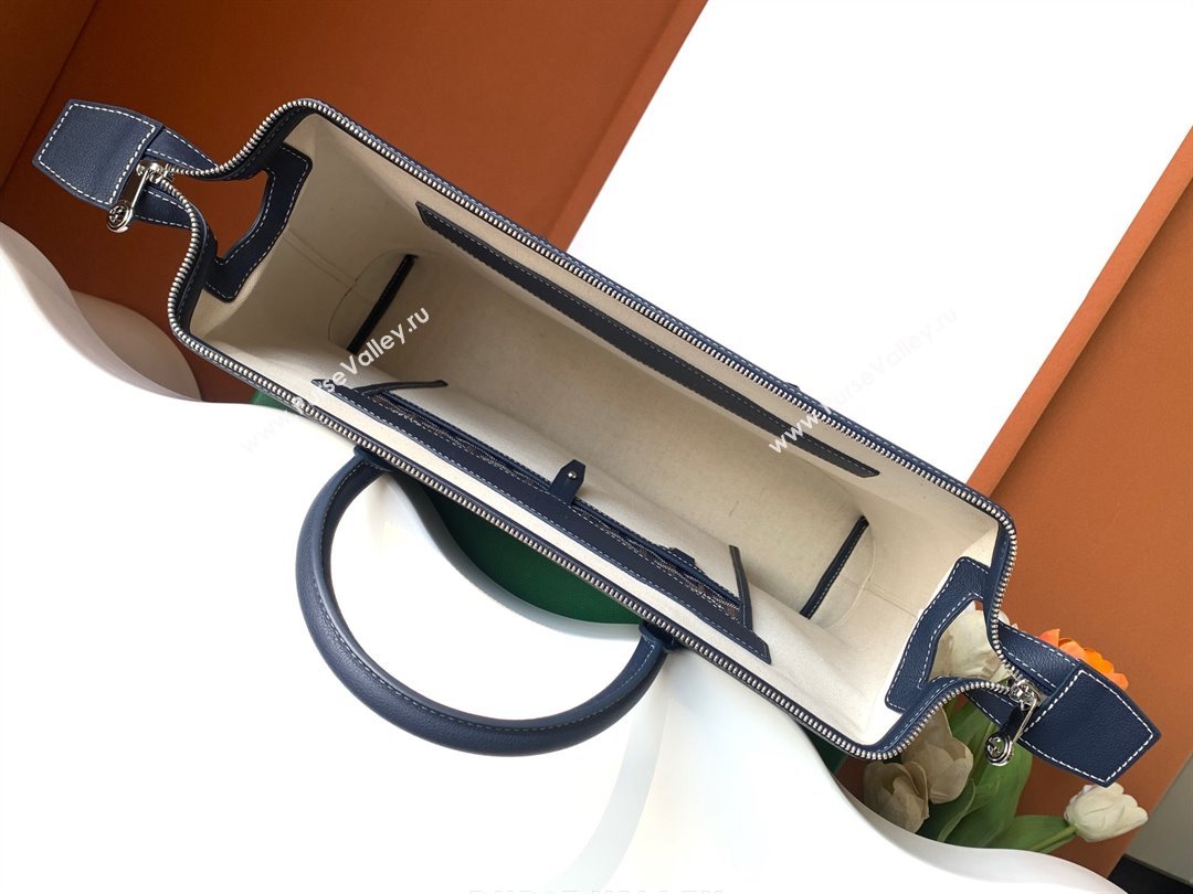 GOYARD CISALPIN document case dark blue 2024 (zhang-240105-04)