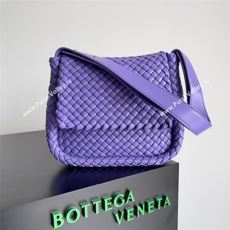 bottega veneta Small Cobble Shoulder Bag in lambskin purple 2023 (misu-230927-32)