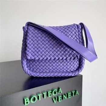 bottega veneta Small Cobble Shoulder Bag in lambskin purple 2023 (misu-230927-32)