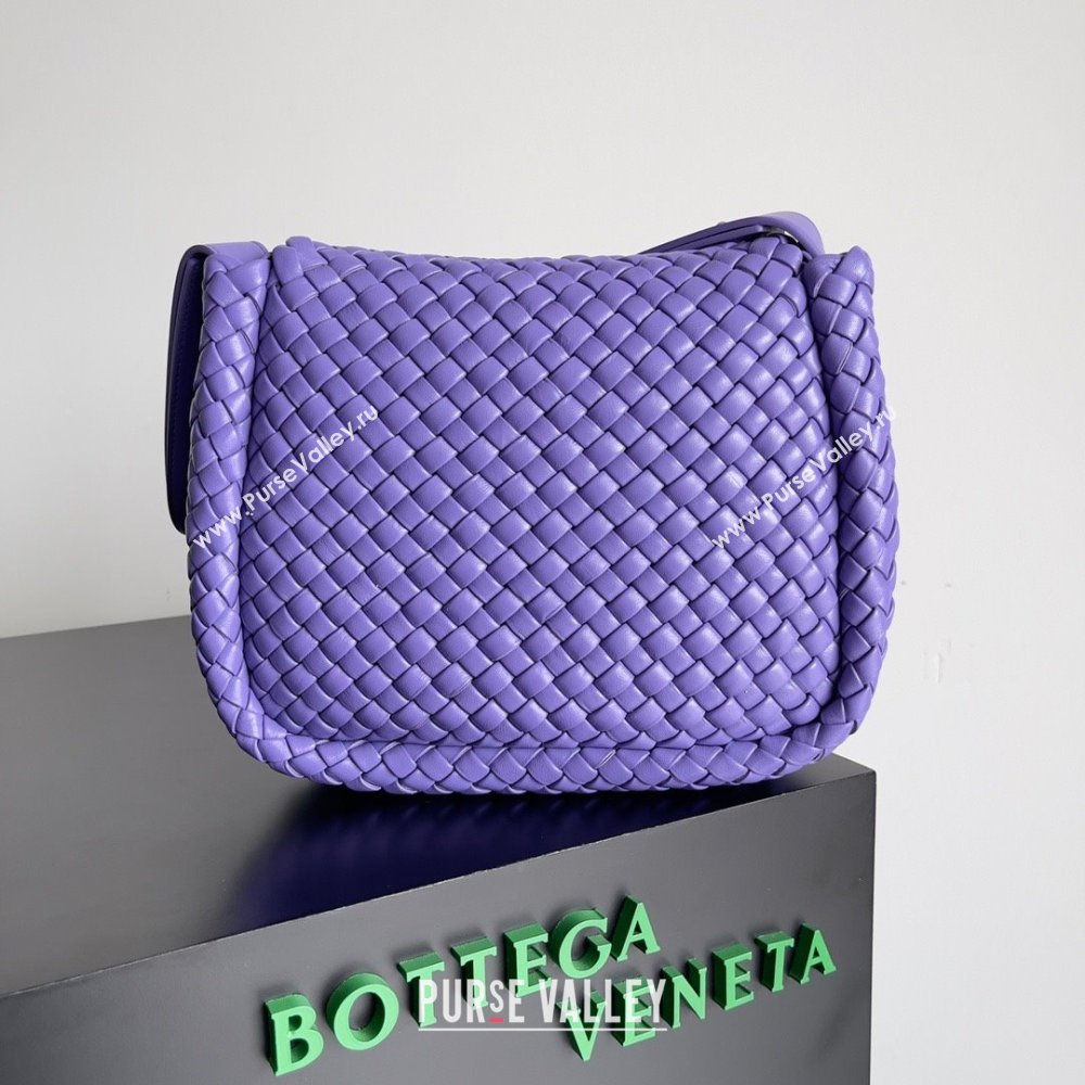 bottega veneta Small Cobble Shoulder Bag in lambskin purple 2023 (misu-230927-32)