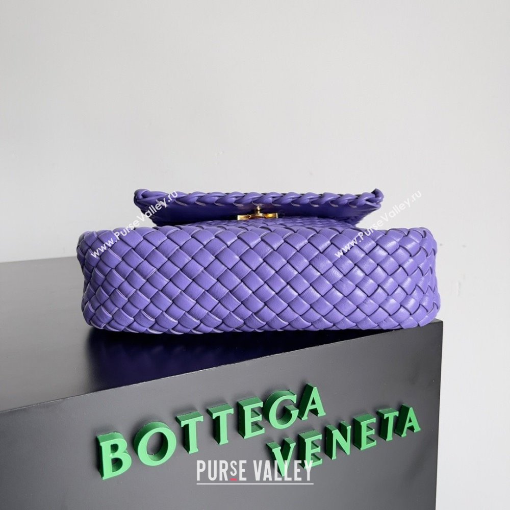 bottega veneta Small Cobble Shoulder Bag in lambskin purple 2023 (misu-230927-32)