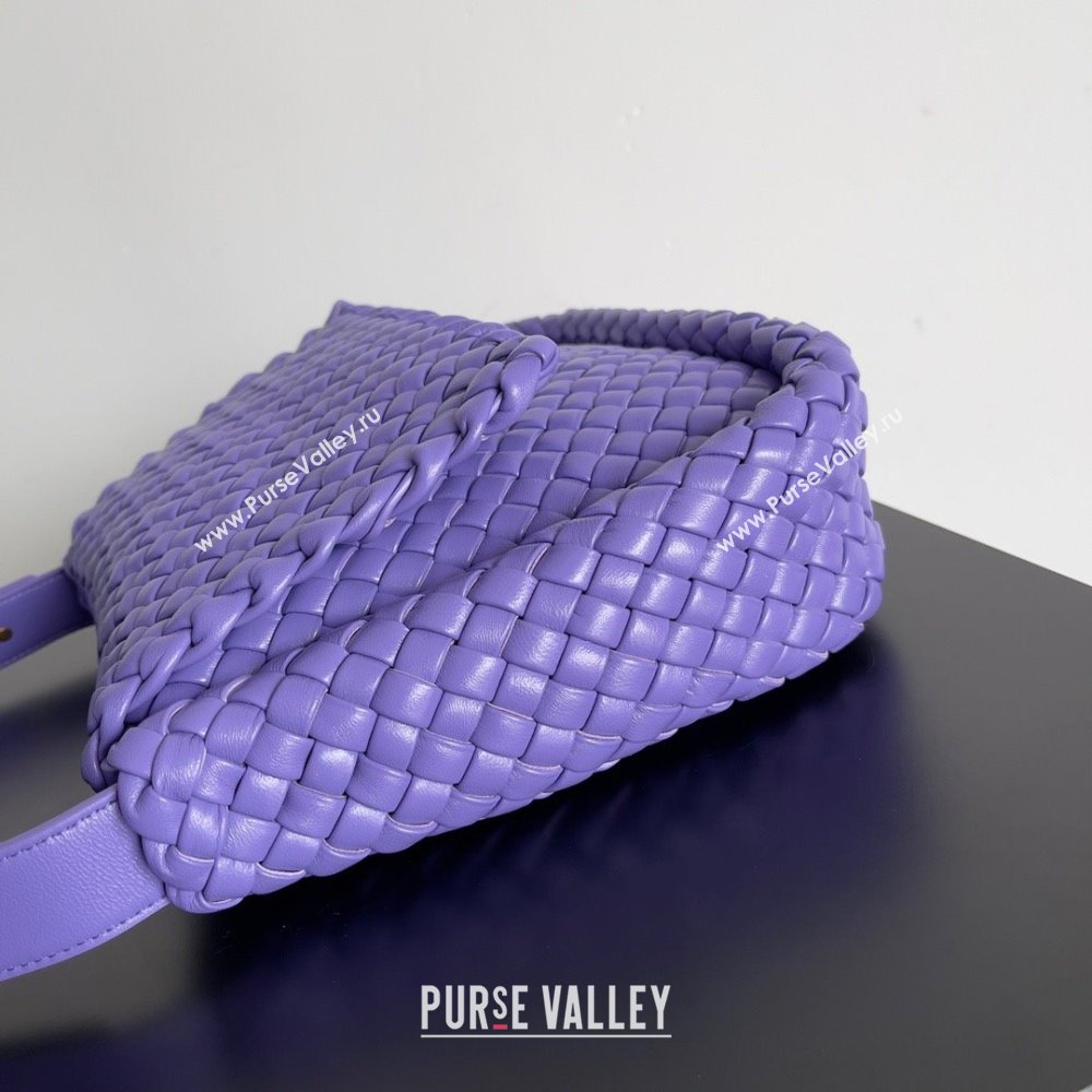 bottega veneta Small Cobble Shoulder Bag in lambskin purple 2023 (misu-230927-32)