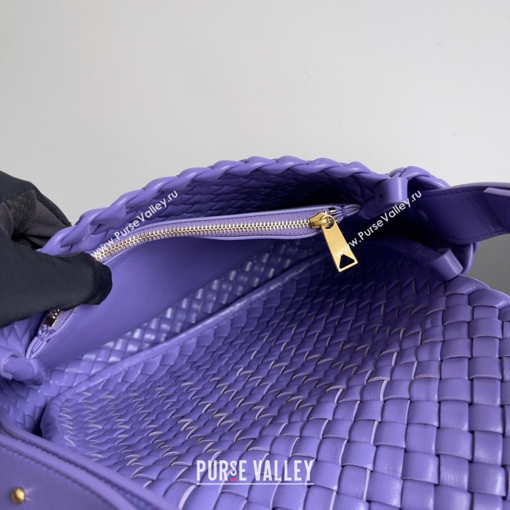 bottega veneta Small Cobble Shoulder Bag in lambskin purple 2023 (misu-230927-32)