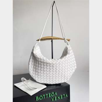 bottega veneta Medium Sardine Bag in lambskin white 2023 (misu-230927-35)