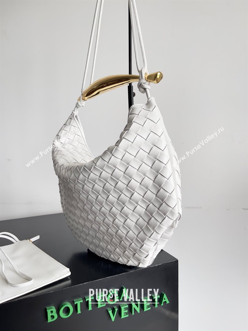 bottega veneta Medium Sardine Bag in lambskin white 2023 (misu-230927-35)