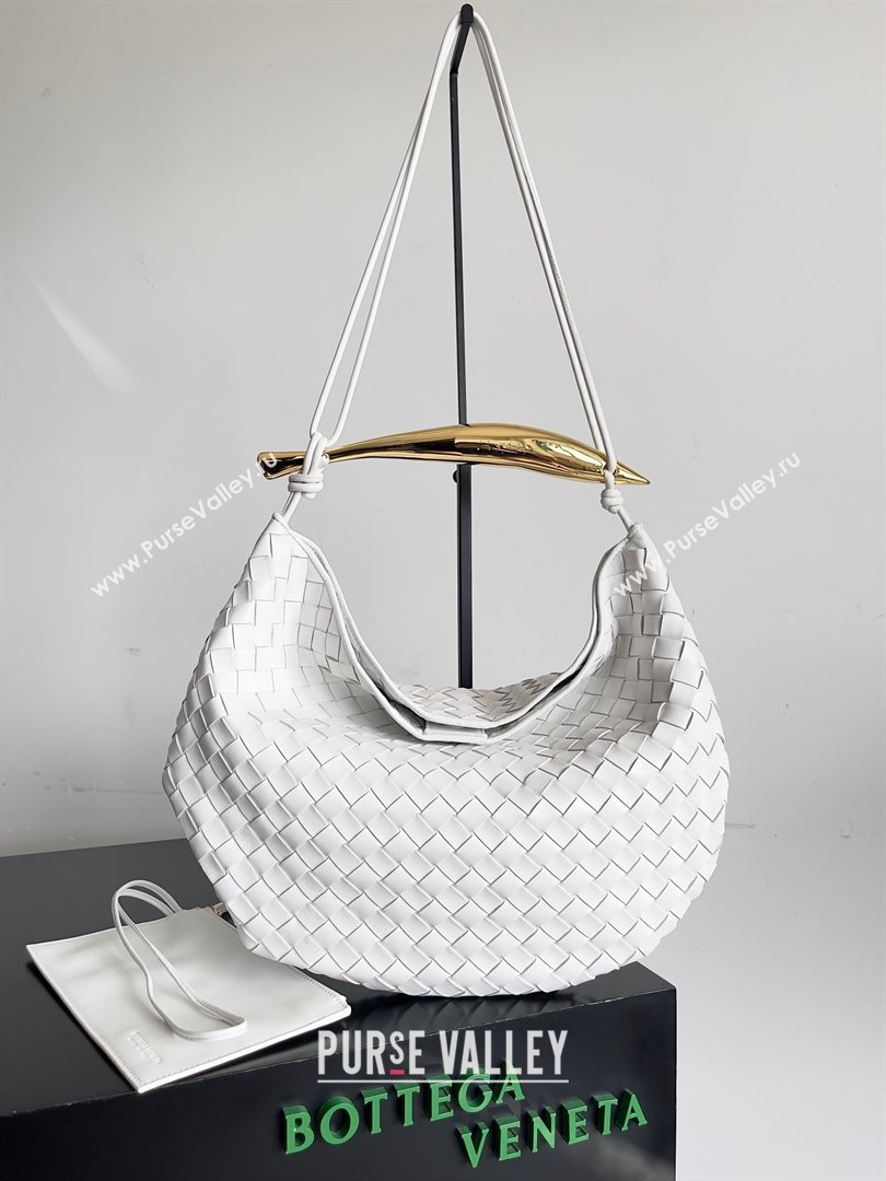 bottega veneta Medium Sardine Bag in lambskin white 2023 (misu-230927-35)