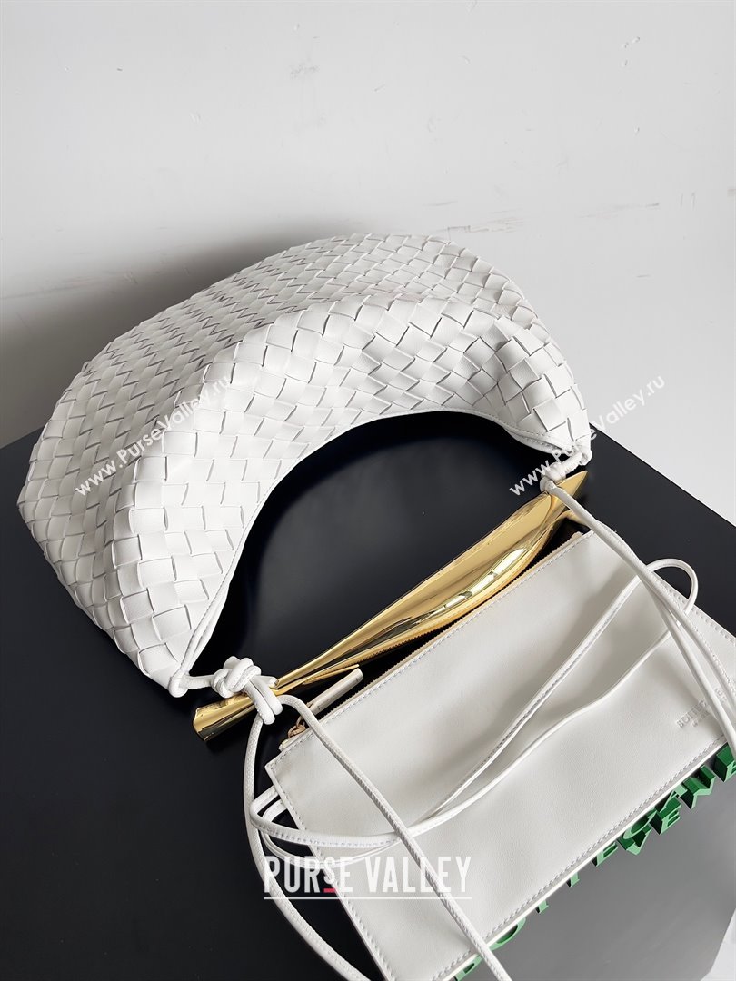 bottega veneta Medium Sardine Bag in lambskin white 2023 (misu-230927-35)