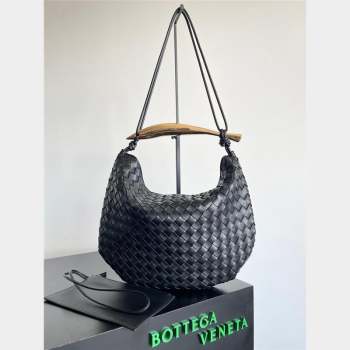 bottega veneta Medium Sardine Bag in lambskin black 2023 (misu-230927-37)