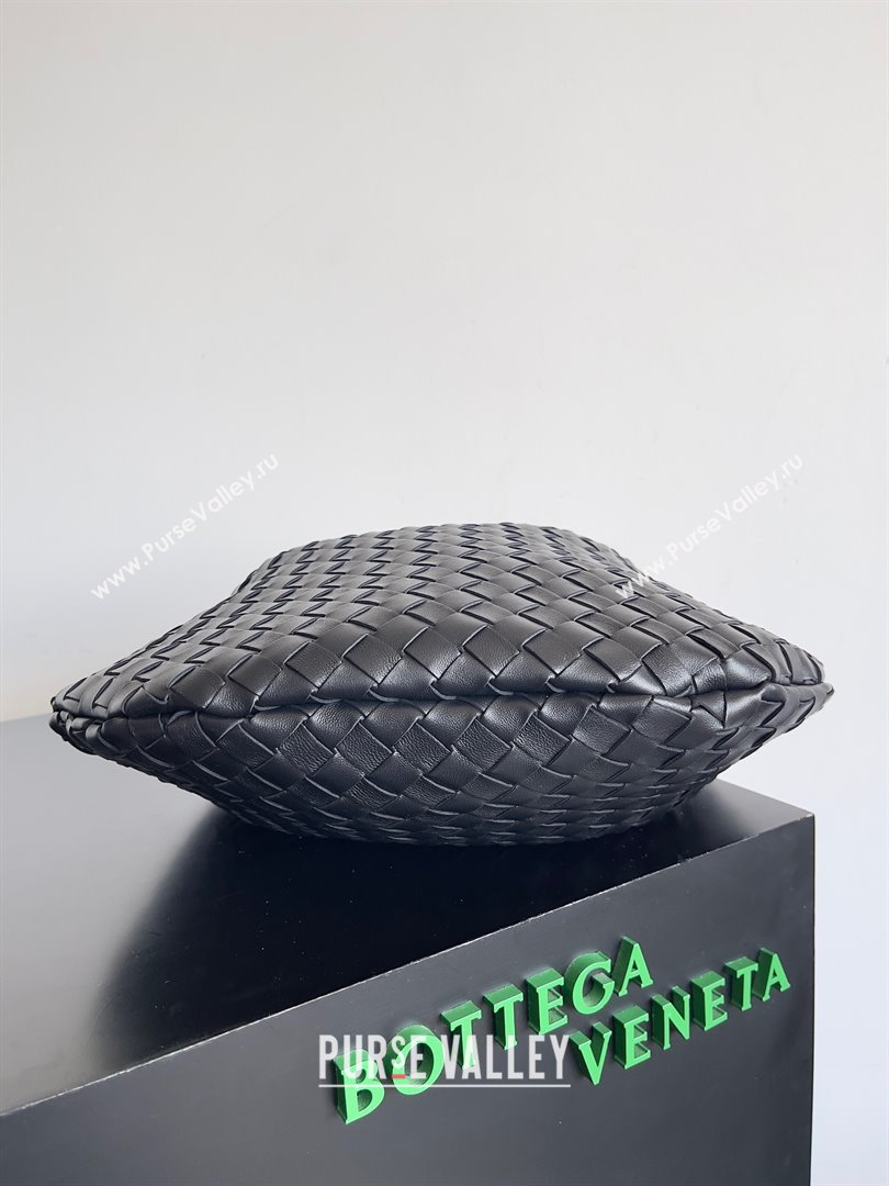 bottega veneta Medium Sardine Bag in lambskin black 2023 (misu-230927-37)