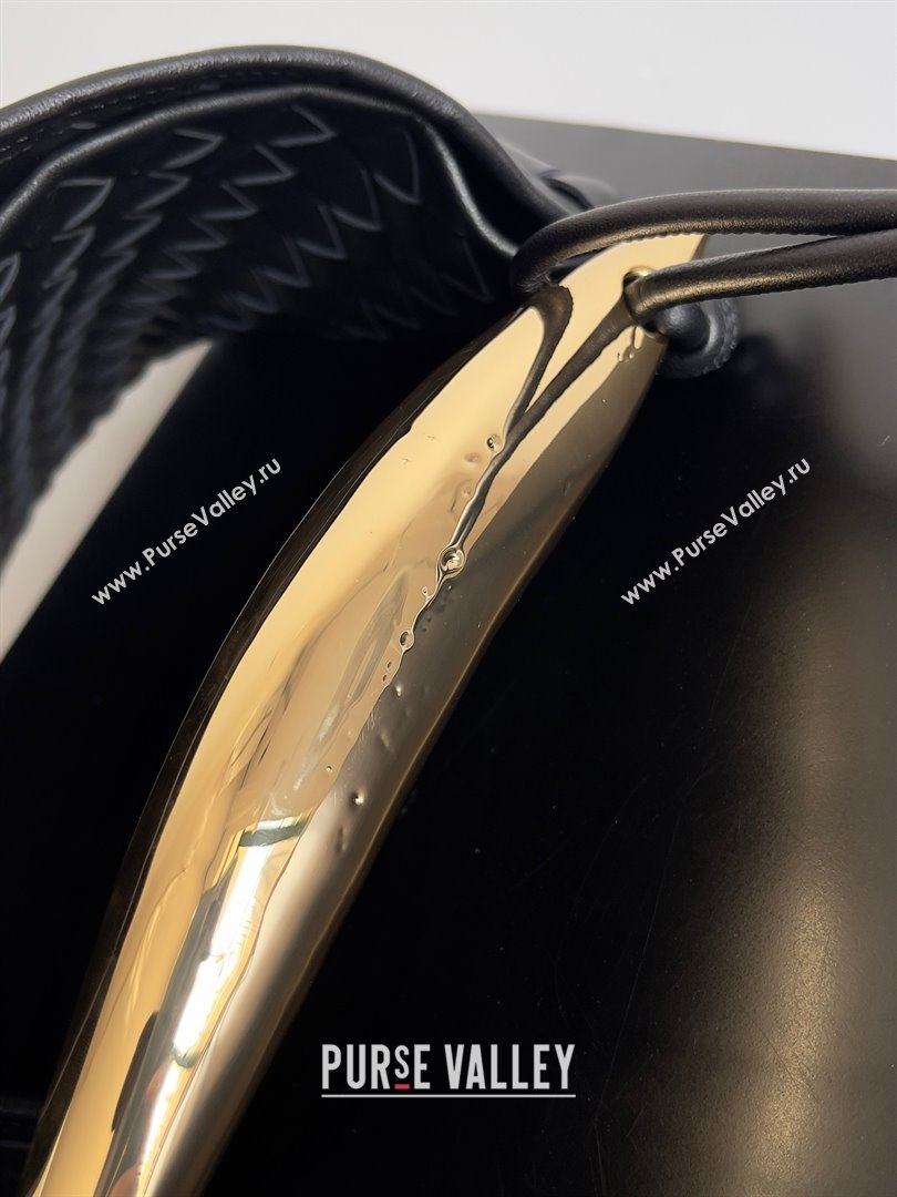 bottega veneta Medium Sardine Bag in lambskin black 2023 (misu-230927-37)