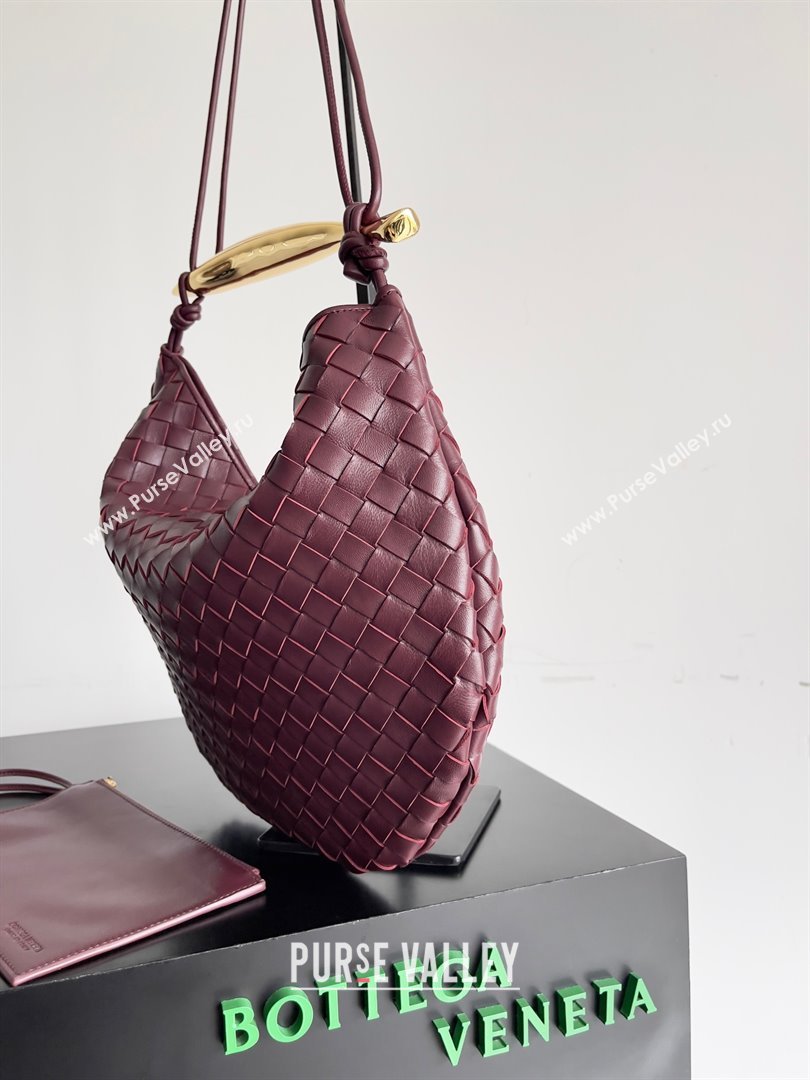 bottega veneta Medium Sardine Bag in lambskin barolo 2023 (misu-230927-36)