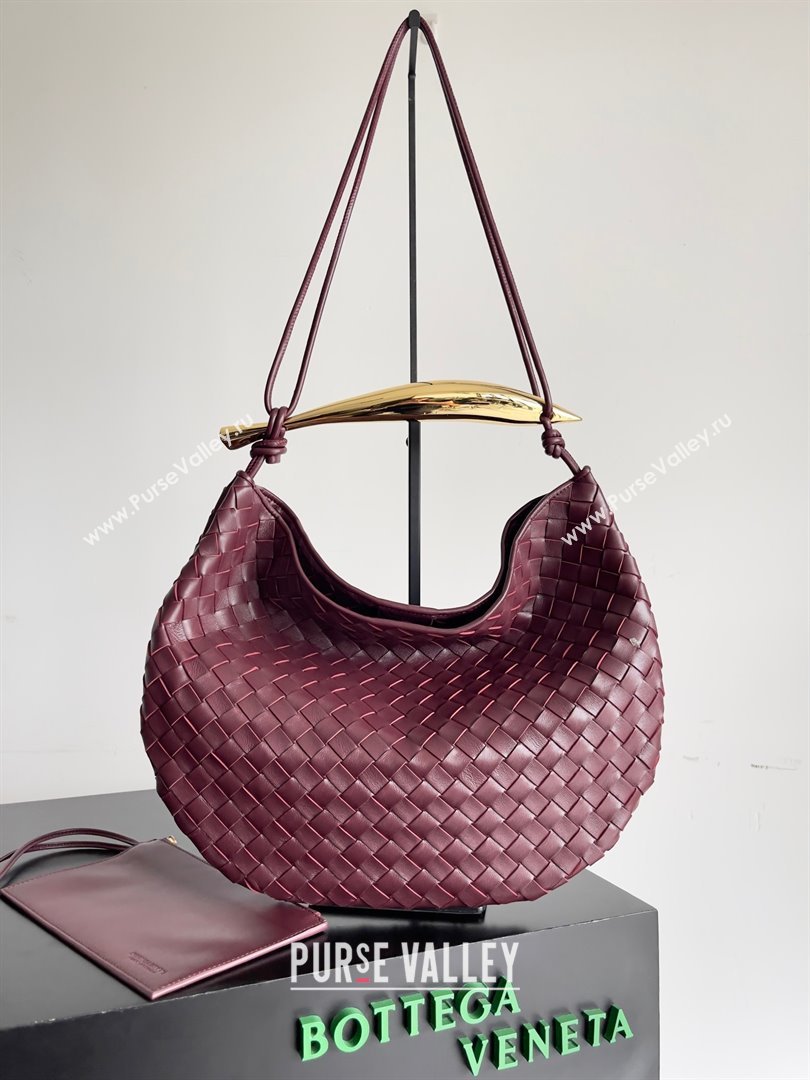 bottega veneta Medium Sardine Bag in lambskin barolo 2023 (misu-230927-36)