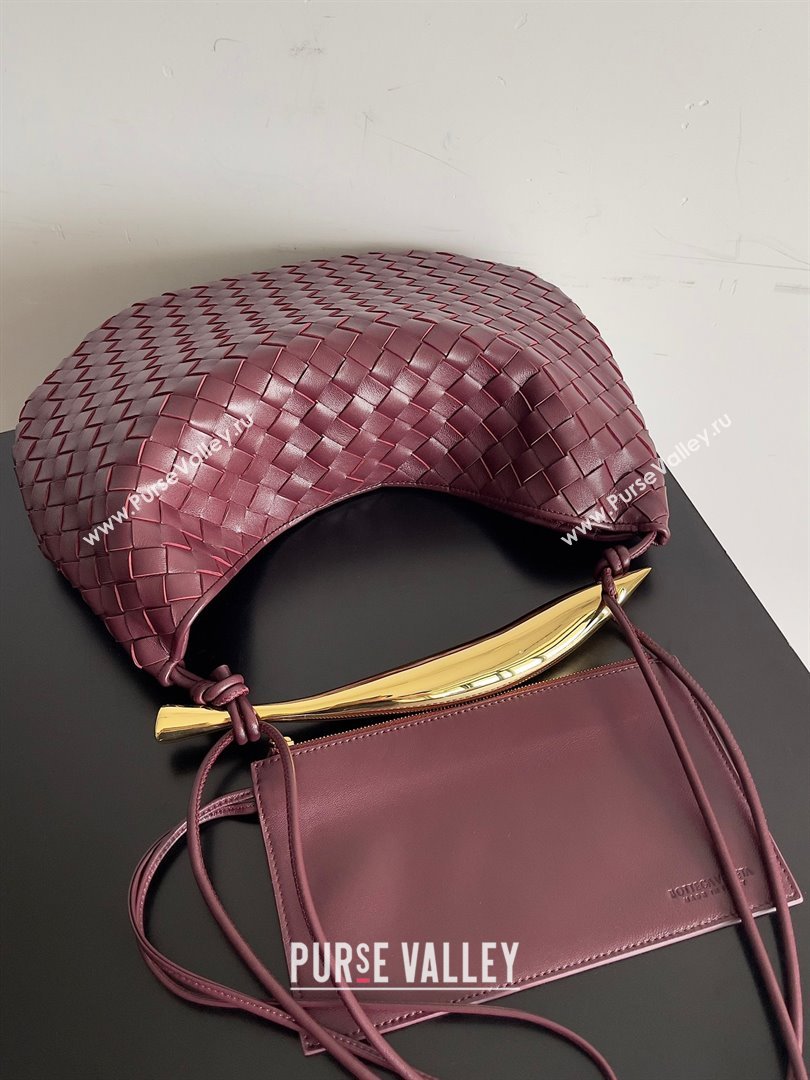 bottega veneta Medium Sardine Bag in lambskin barolo 2023 (misu-230927-36)