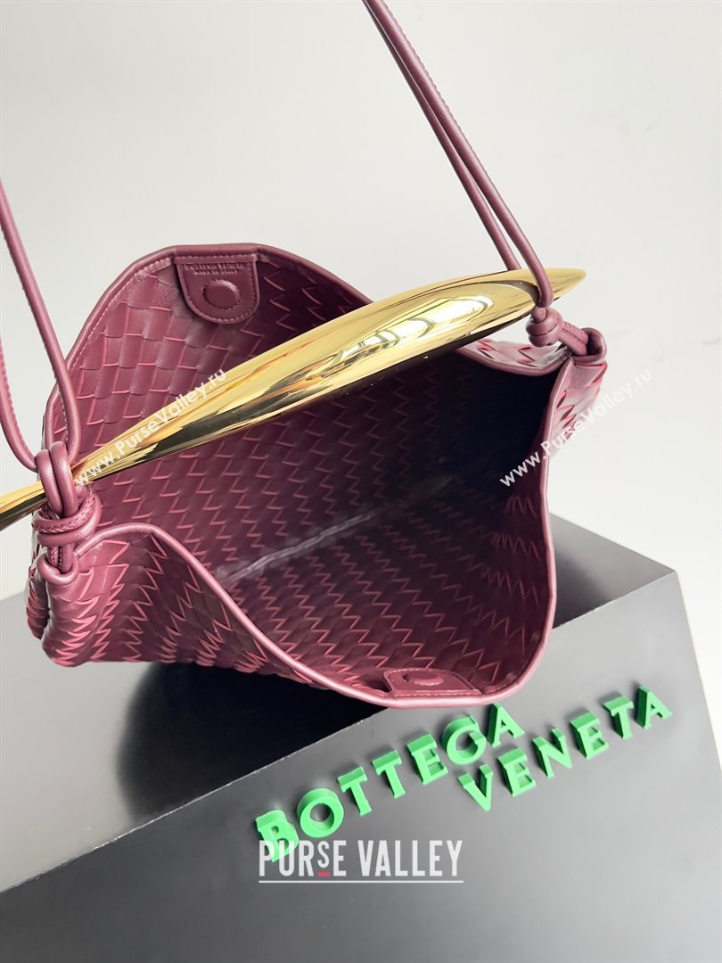 bottega veneta Medium Sardine Bag in lambskin barolo 2023 (misu-230927-36)