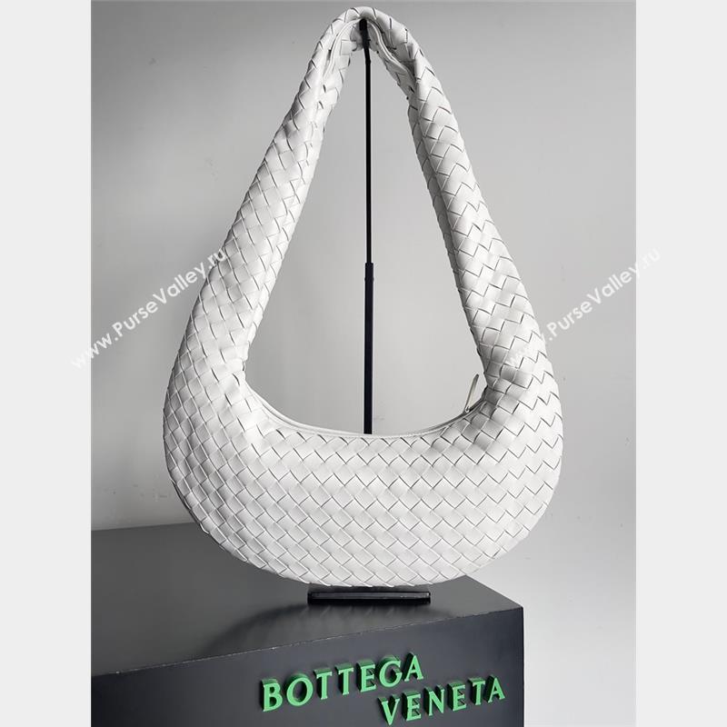 bottega veneta buddy Cross-body bag in lambskin white 2023 (misu-230927-40)