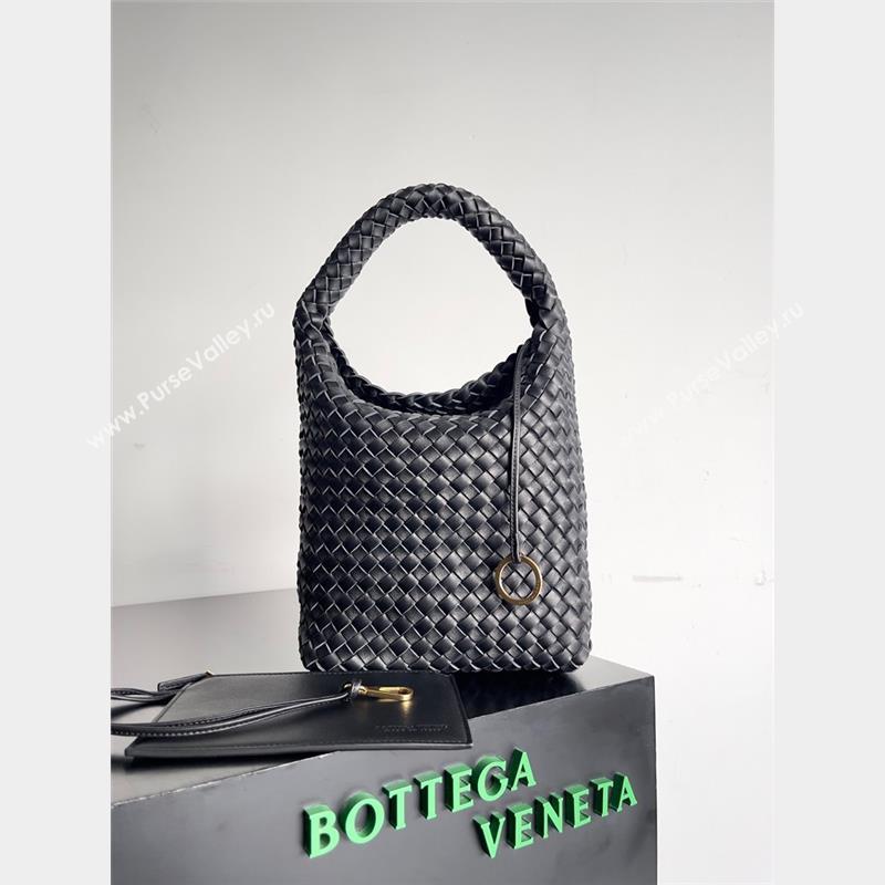 bottega veneta Small Cabat Bucket in lambskin black 2023 (misu-230927-21)
