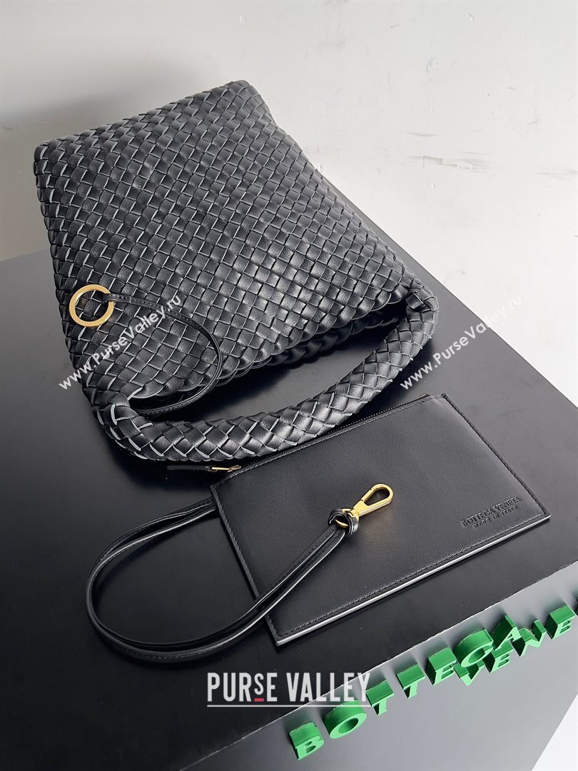 bottega veneta Small Cabat Bucket in lambskin black 2023 (misu-230927-21)