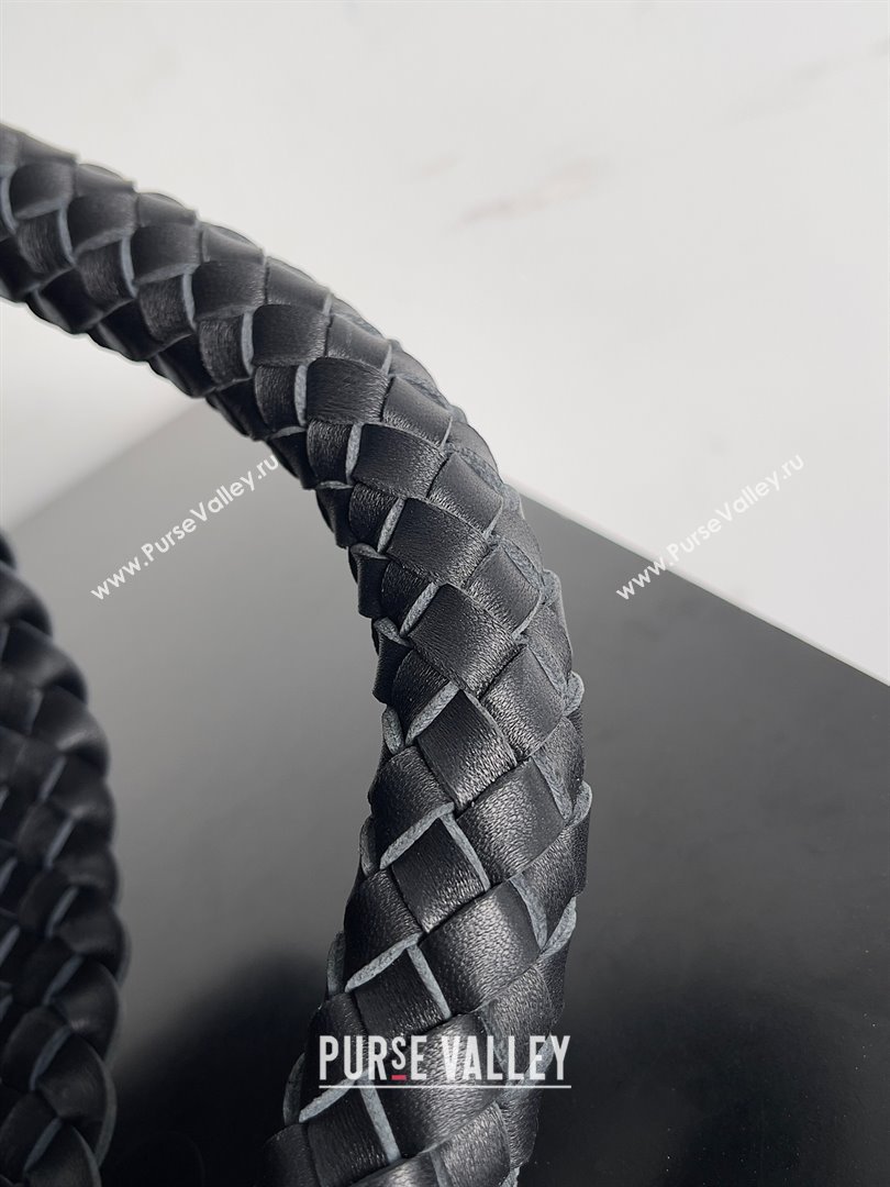 bottega veneta Small Cabat Bucket in lambskin black 2023 (misu-230927-21)