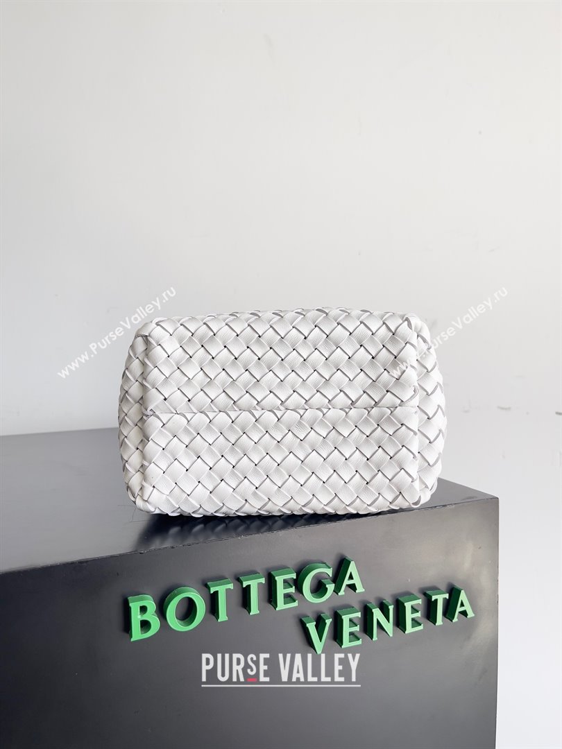 bottega veneta Small Cabat Bucket in lambskin white 2023 (misu-230927-22)