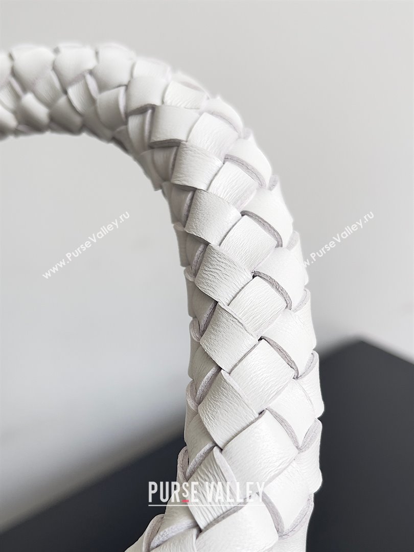 bottega veneta Small Cabat Bucket in lambskin white 2023 (misu-230927-22)