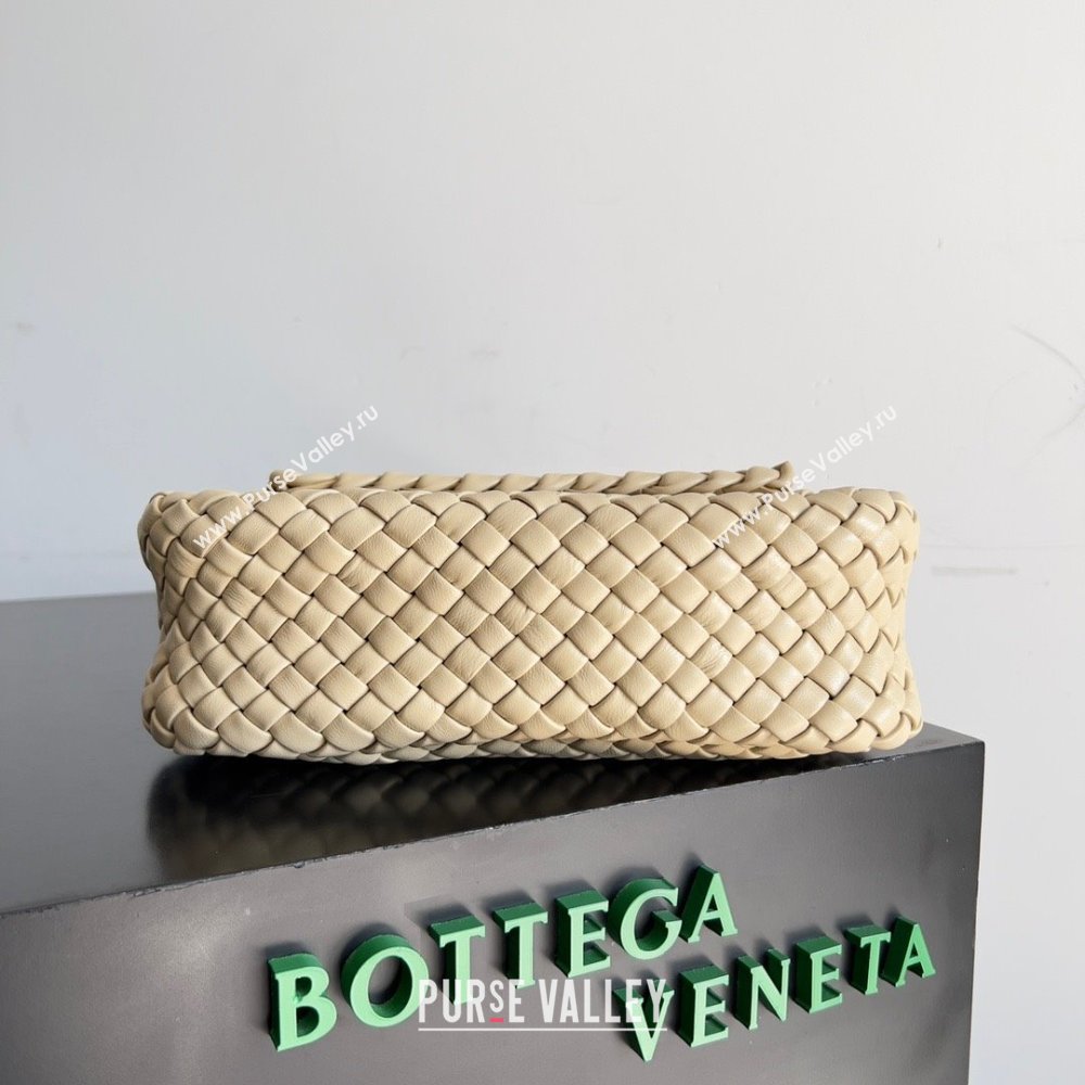 bottega veneta Small Cobble Shoulder Bag in lambskin porridge 2023 (misu-230927-24)