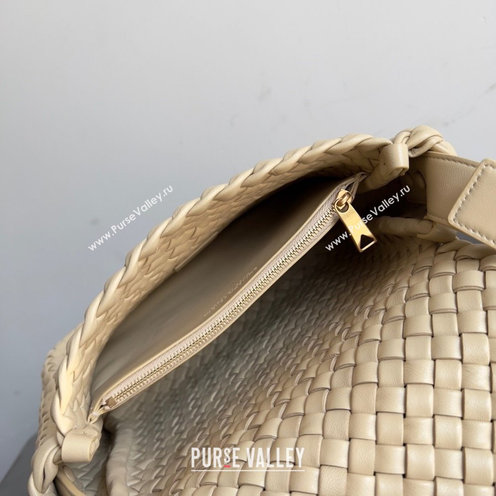 bottega veneta Small Cobble Shoulder Bag in lambskin porridge 2023 (misu-230927-24)