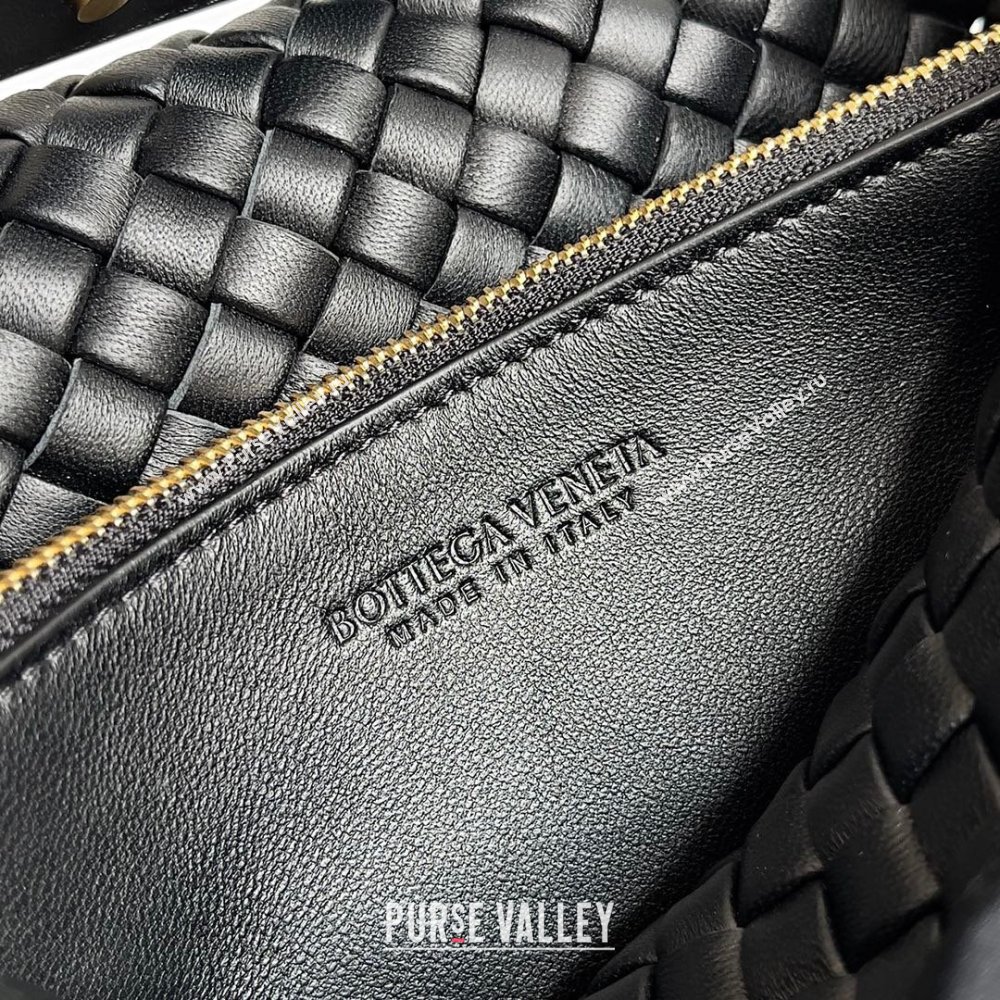 bottega veneta Small Cobble Shoulder Bag in lambskin black 2023 (misu-230927-26)