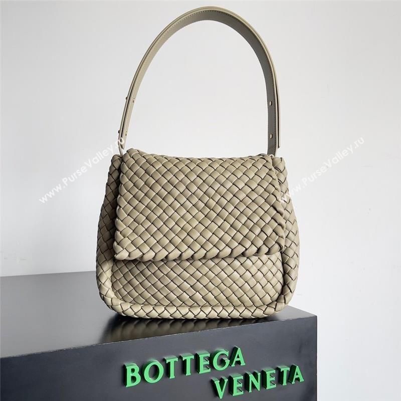 bottega veneta Small Cobble Shoulder Bag in lambskin AGATE GREY 2023 (misu-230927-27)