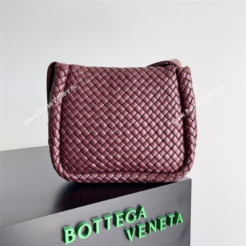 bottega veneta Small Cobble Shoulder Bag in lambskin barolo 2023 (misu-230927-28)
