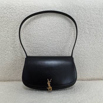 saint laurent mini voltaire bag in calfskin black 2024(original quality) (bige-240407-07)