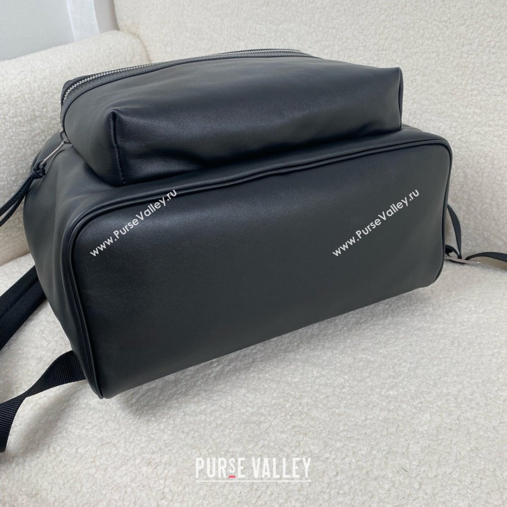 Saint Laurent city backpack in matte leather black 2024 (bige-240407-15)