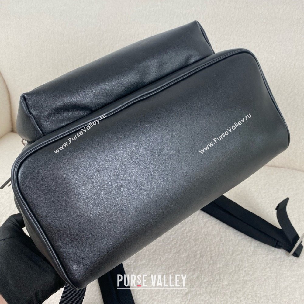 Saint Laurent city backpack in matte leather black 2024 (bige-240407-15)