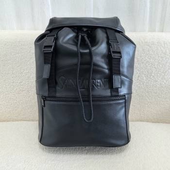 saint laurent backpack in sheepskin 2024(original quality) (bige-240408-02)