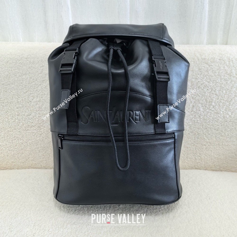 saint laurent backpack in sheepskin 2024(original quality) (bige-240408-02)