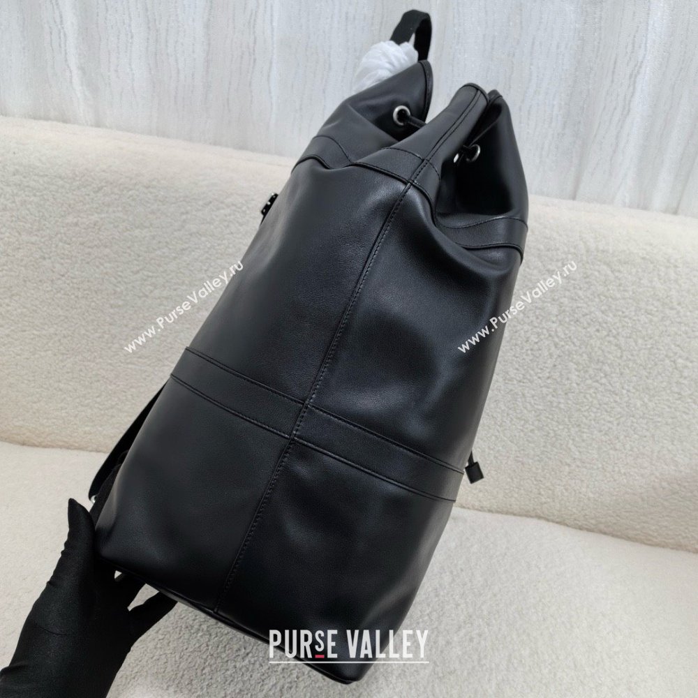 saint laurent rive gauche sling bag in calfskin black 2024(original quality) (bige-240408-03)