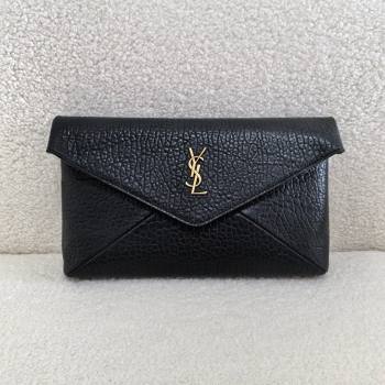 saint laurent cassandre large envelope pouch in lambskin 2024(original quality) (bige-240408-05)