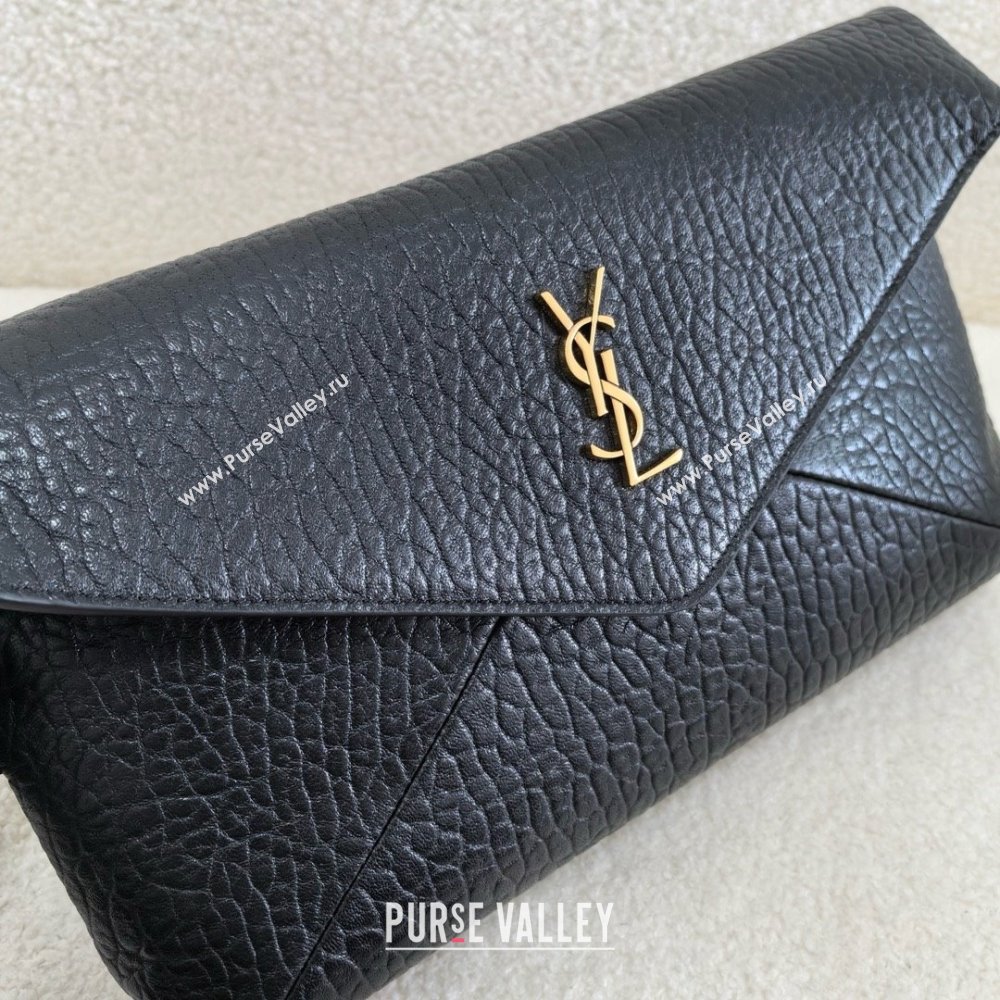 saint laurent cassandre large envelope pouch in lambskin 2024(original quality) (bige-240408-05)