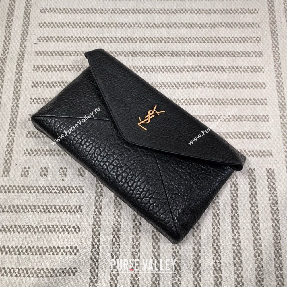 saint laurent cassandre large envelope pouch in lambskin 2024(original quality) (bige-240408-05)