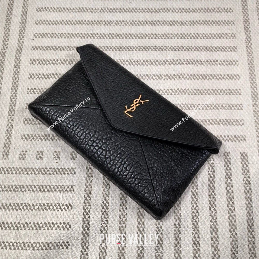 saint laurent cassandre large envelope pouch in lambskin 2024(original quality) (bige-240408-05)