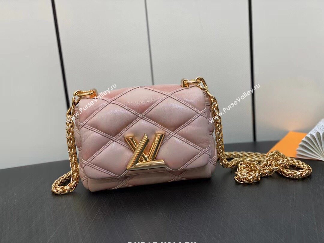 Louis Vuitton Lamb leather Pico GO-14 Bag M82752 Beige/Pink 2023 (weijian-23101911)