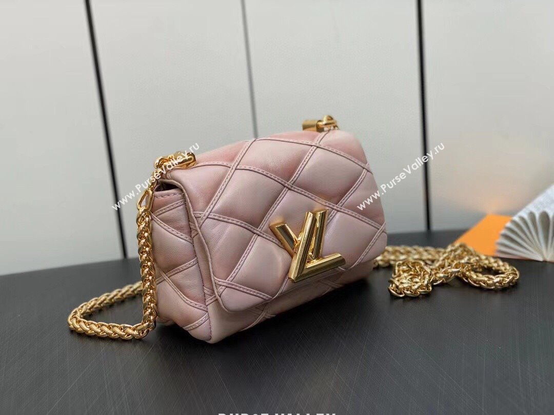 Louis Vuitton Lamb leather Pico GO-14 Bag M82752 Beige/Pink 2023 (weijian-23101911)