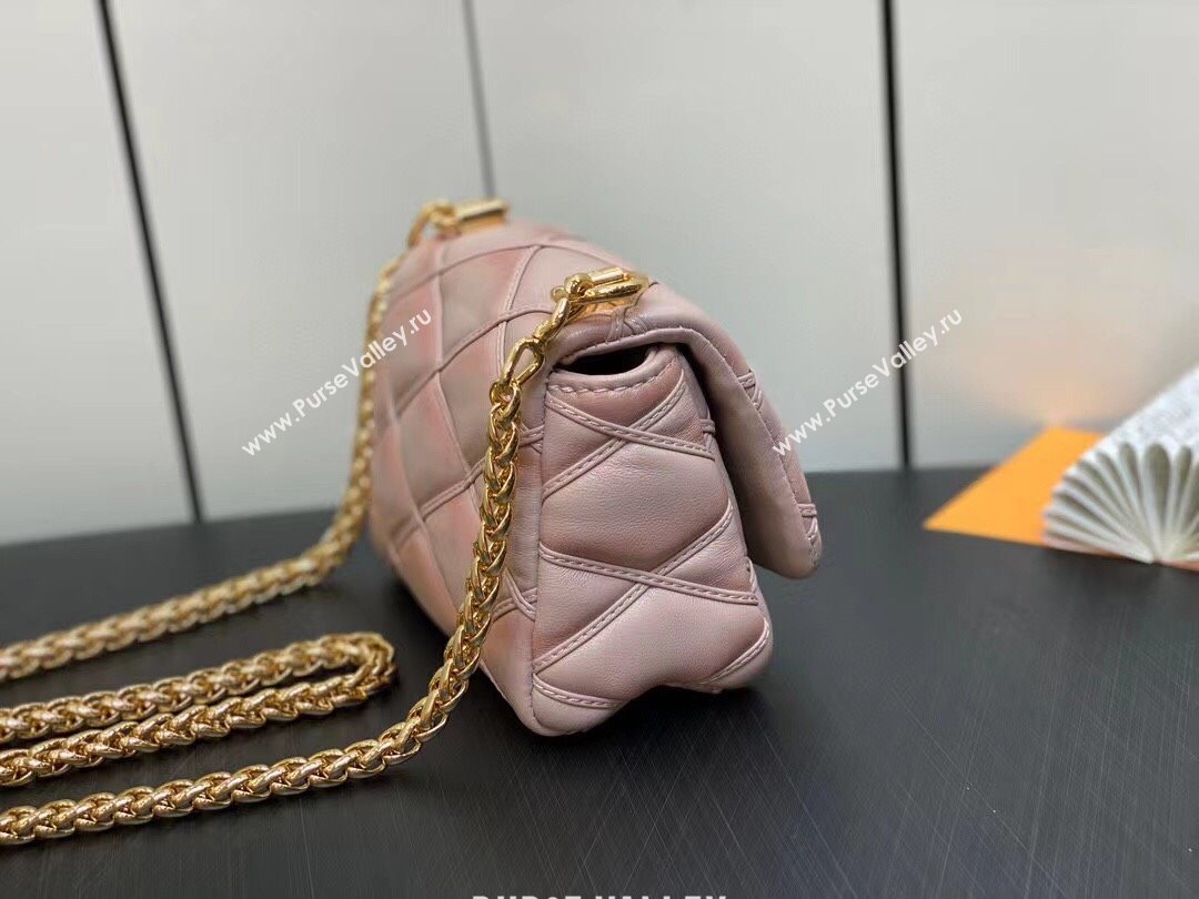 Louis Vuitton Lamb leather Pico GO-14 Bag M82752 Beige/Pink 2023 (weijian-23101911)