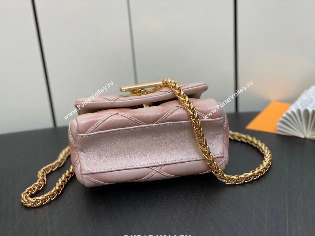 Louis Vuitton Lamb leather Pico GO-14 Bag M82752 Beige/Pink 2023 (weijian-23101911)