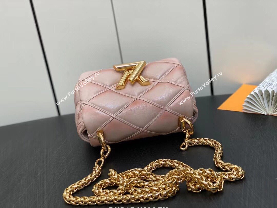 Louis Vuitton Lamb leather Pico GO-14 Bag M82752 Beige/Pink 2023 (weijian-23101911)