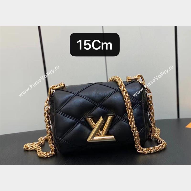 Louis Vuitton Lamb leather Pico GO-14 Bag M23625 Black 2023 (weijian-23101910)