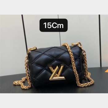 Louis Vuitton Lamb leather Pico GO-14 Bag M23625 Black 2023 (weijian-23101910)