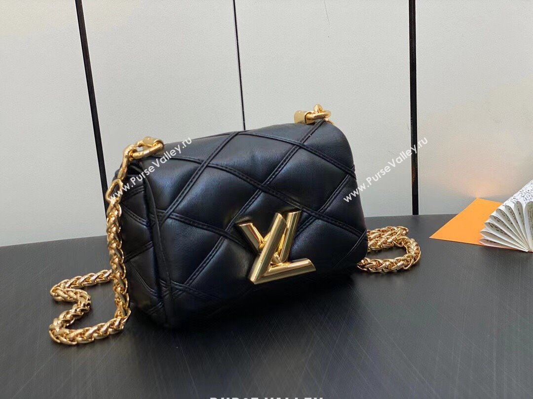 Louis Vuitton Lamb leather Pico GO-14 Bag M23625 Black 2023 (weijian-23101910)