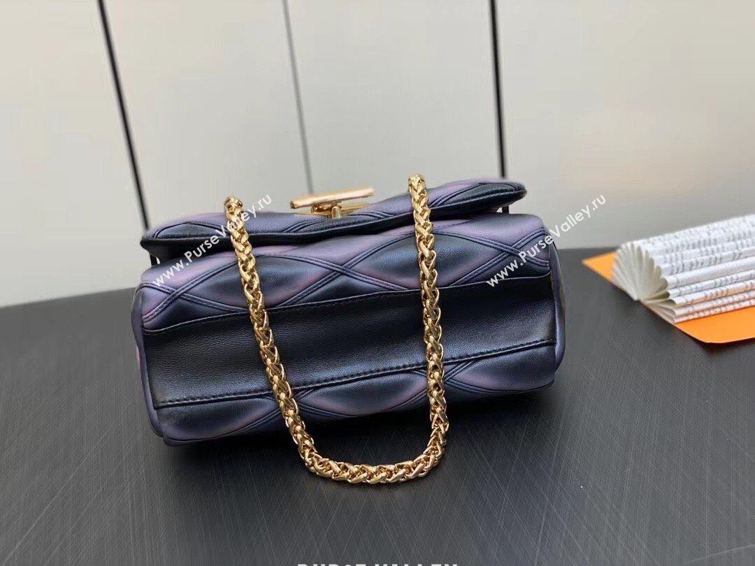 Louis Vuitton Lamb leather GO-14 MM Bag M23569 Black/Pink 2023 (weijian-23101914)